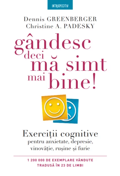 Book cover for Romanian translation of Mind Over Mood 2nd Edition